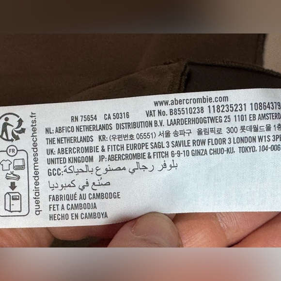 YPB neoKNIT Hoodie XXL – Abercrombie Training Club  Brown Zip Side Pockets - Picture 6 of 7